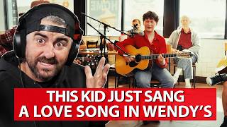 THIS KID IS SINGING IN A WENDY'S | Max McCoy - Painted Blue (Rock Artist Reaction)