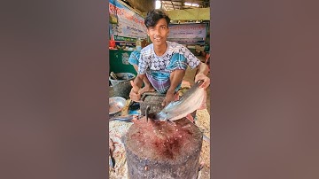 #fishcutting_skills . Beginner’s Guide to Cleaning and Cutting Pangas Fish🐬🐬🔪🔪😲#pangasfish