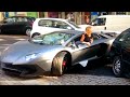 Girl Driving Skills | Lamborghini Aventador vs BIG Truck TIR !!!