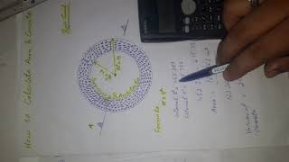 how to calculate the area & concrete volume of round wall . screenshot 5