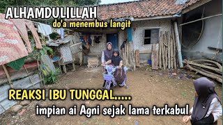 Terharu... Do'a yatim Agni menembus langit  dirawat ibu tunggal, dapat kejutan dari Singapore