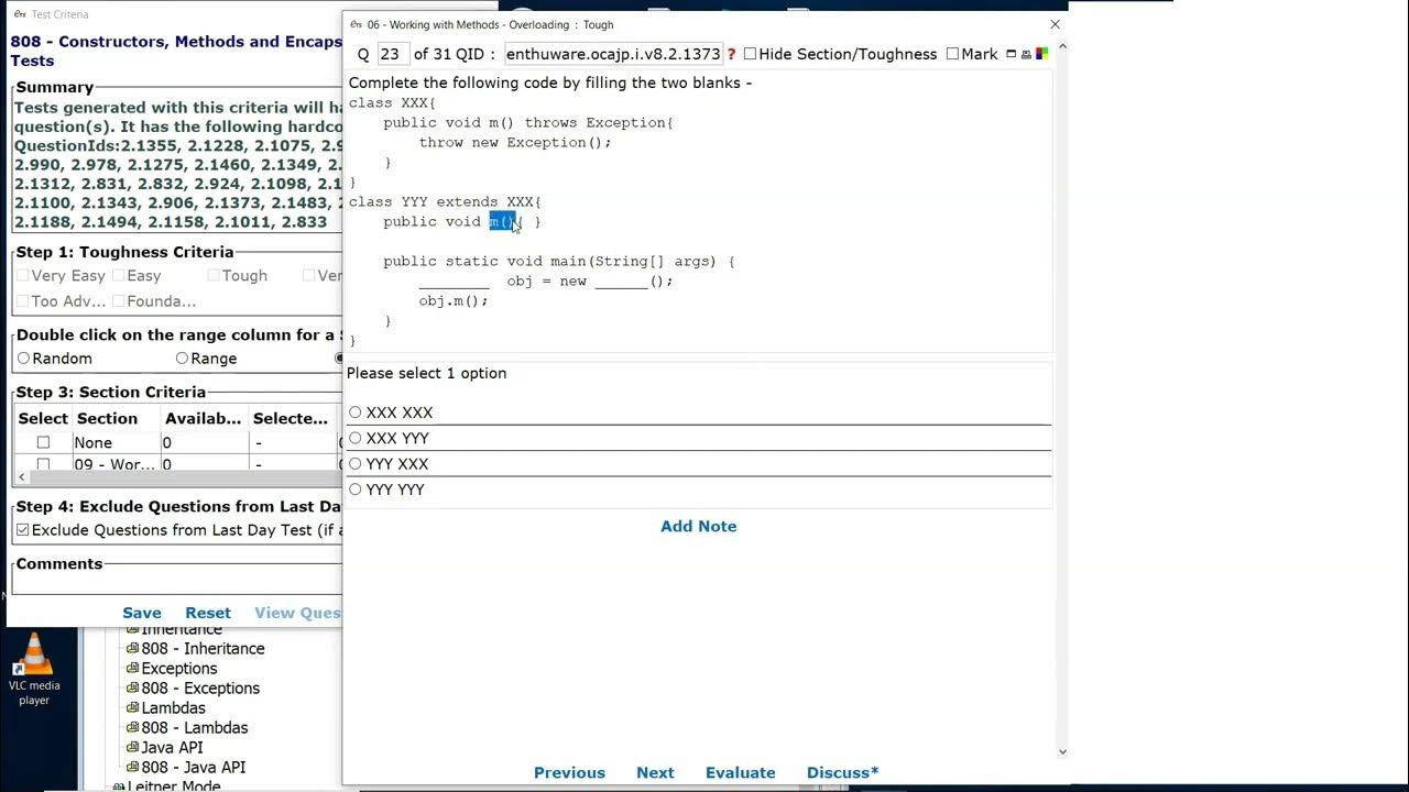 Java method overriding and exception signatures. (ocajp.i.v8.2.1373