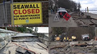 Vancouver seawall damage still being assessed