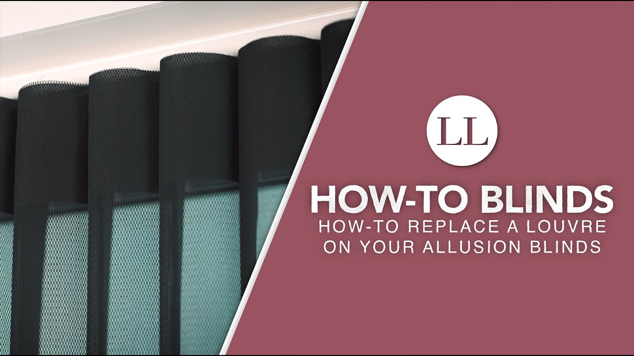 How to Replace a Louvre in Your Allusion® Blind HowTo Blinds YouTube