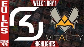 SK vs VIT Highlights | LEC Spring 2020 W1D1 | SK Gaming vs Team Vitality