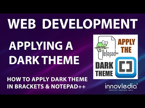 Dark Theme in Brackets and Notepad++