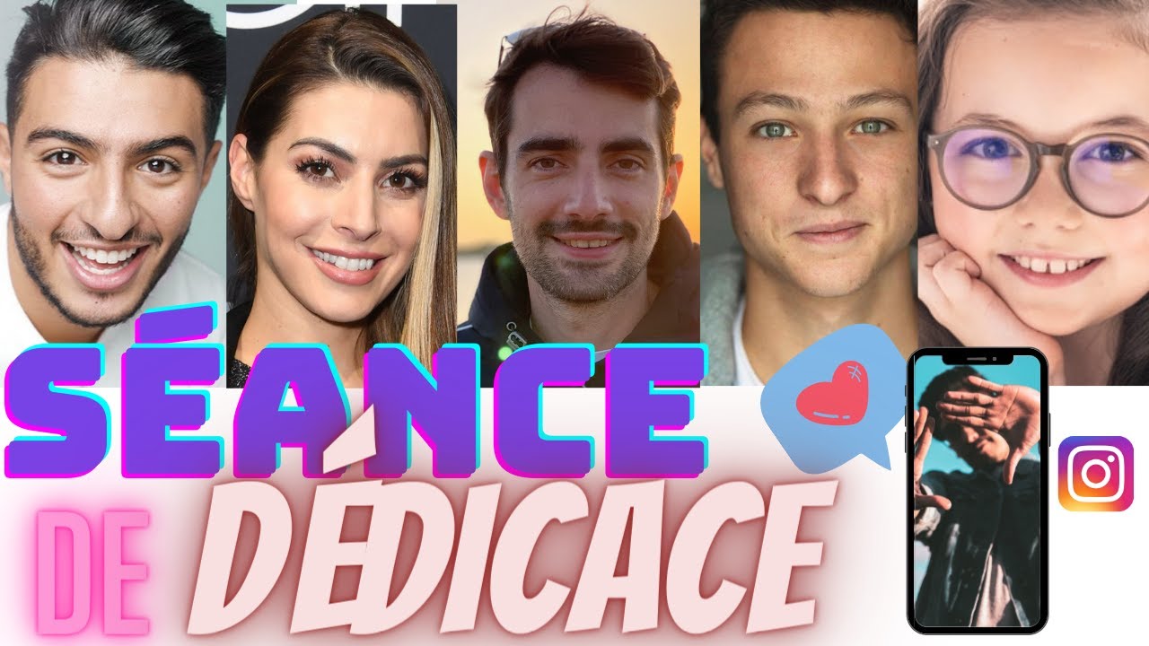 SÉANCE DE DEDICACE avec Fadh El, Seb avec ta star, Emma, Candice Pascal et Théo Cosset !