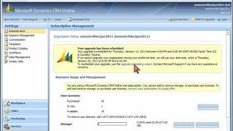 Upgrade Scheduling Wizard Demo