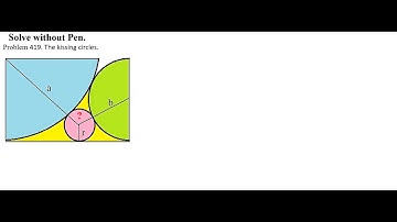 419. The kissing circles.The source: MindYourDecisions