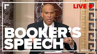 Watch: Sen. Cory Booker breaks record in marathon protest speech