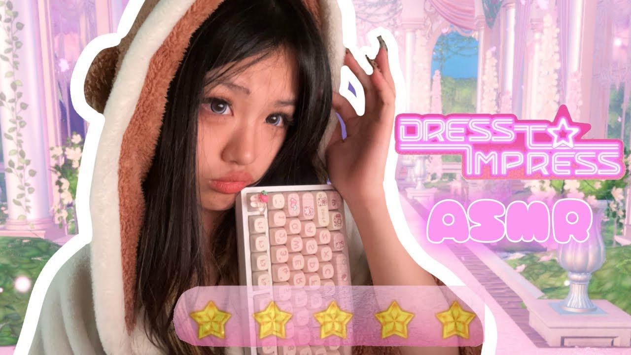 ASMR 👗👙 playing roblox dress to impress | keyboard & mouse sounds 