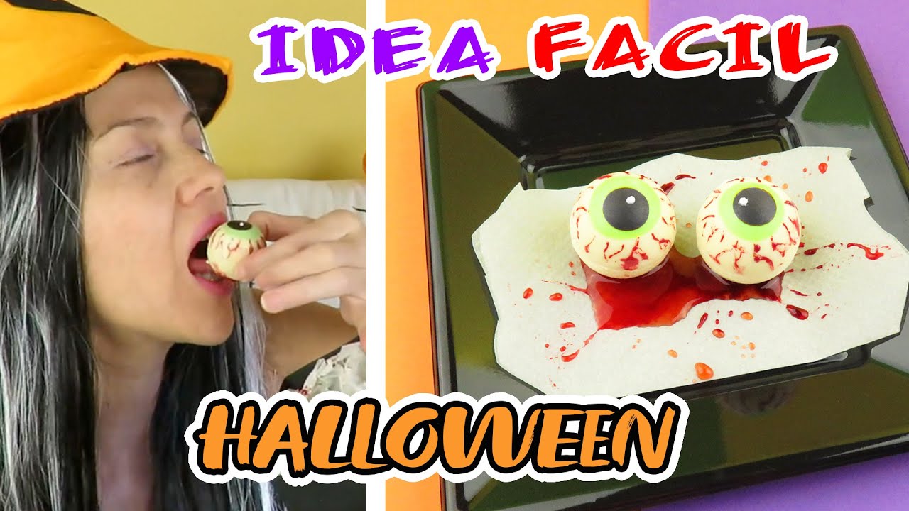 IDEA FACIL HALLOWEEN - Ojos de Chocolates - Recetas Halloween | Manualidades aPasos