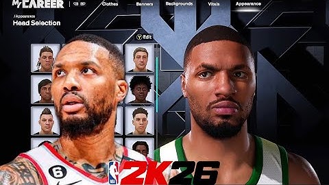 TIMELESS DAMIAN LILLARD FACE CREATION 2K26