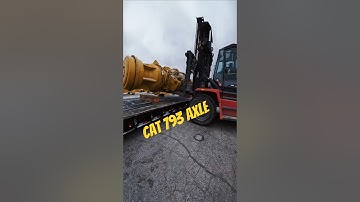 🚧Loading a Cat 793 Axle🚧 #Trucking #Oversize #HeavyHaul