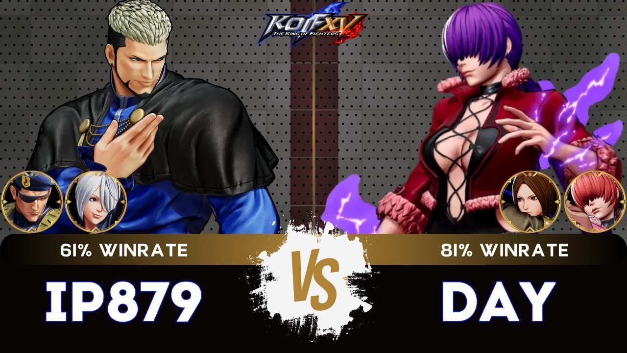 KOF XV ▰ IP879 (Ángel/Goneitz/Heidern) 🆚 DAY (O.Shermie/Whip/Shermie) 🎞️Replay Match - 3/26