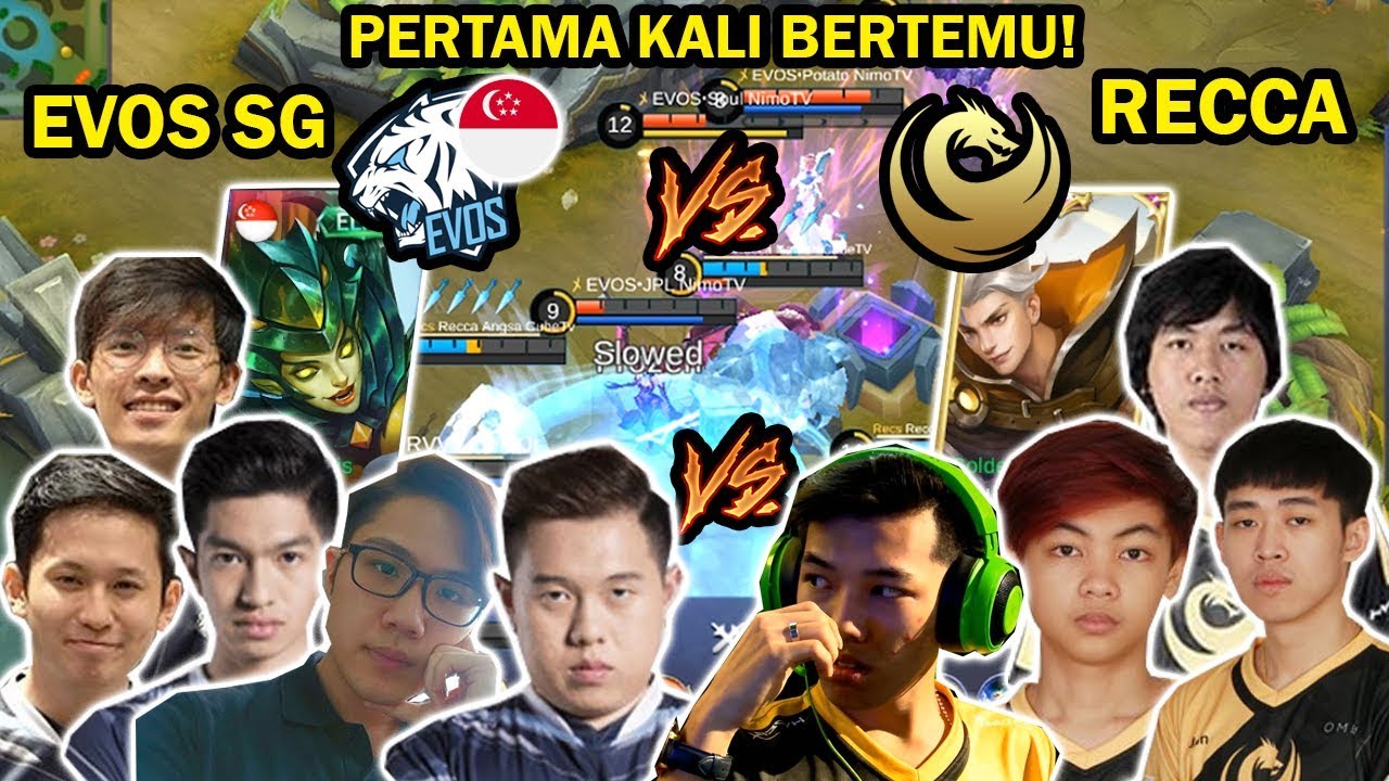 PERTAMA KALI BERTEMU! EVOS SG VS RECCA ESPORT! CLAUDE WARPATH VS KARRIE BAMBI! AMAZING GAMEPLAY!