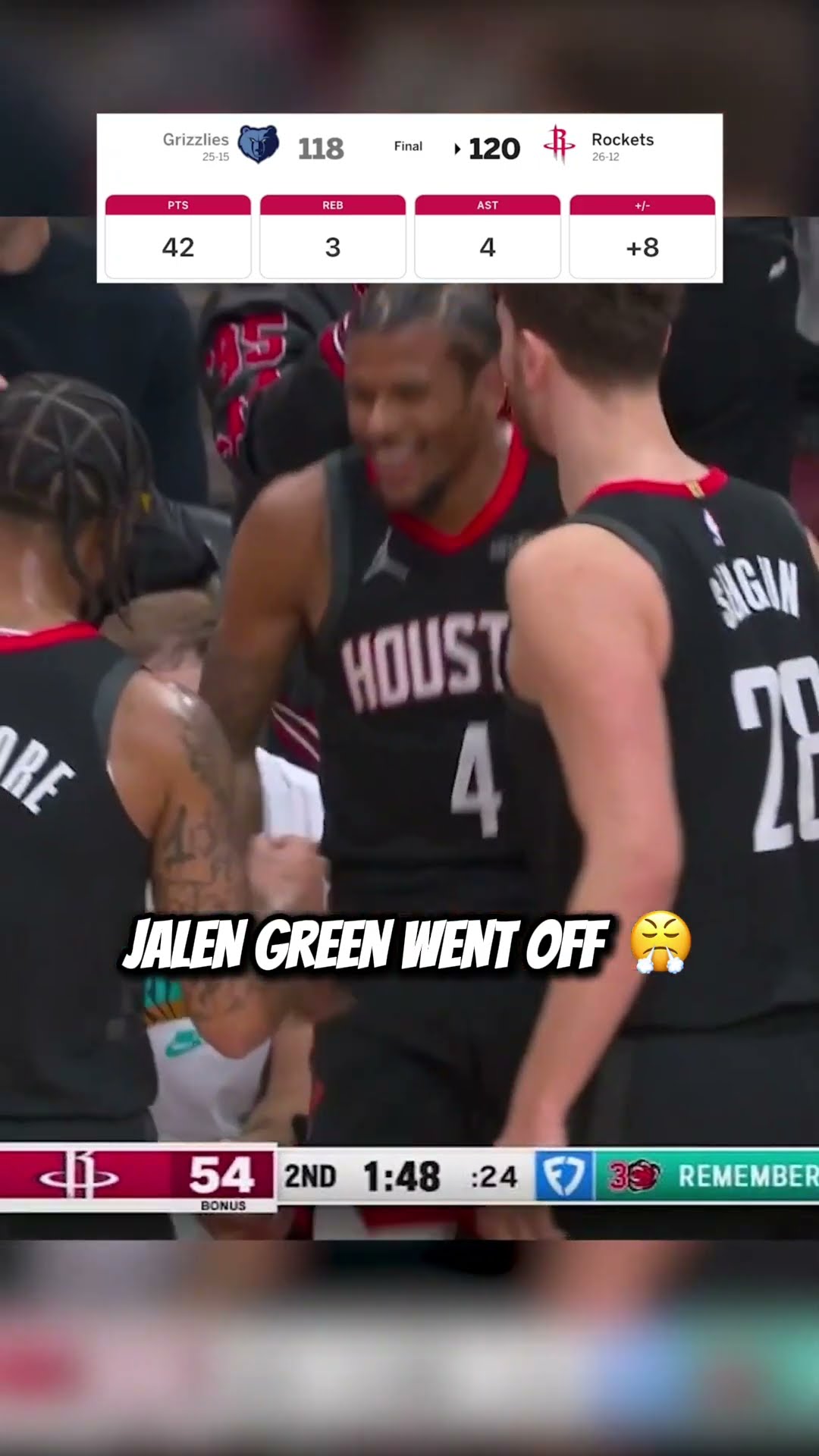 Jalen Green had himself a night ?