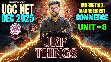 UGC NET Commerce Unit 8 | UGC NET Commerce Marketing Management By Deepesh Sir