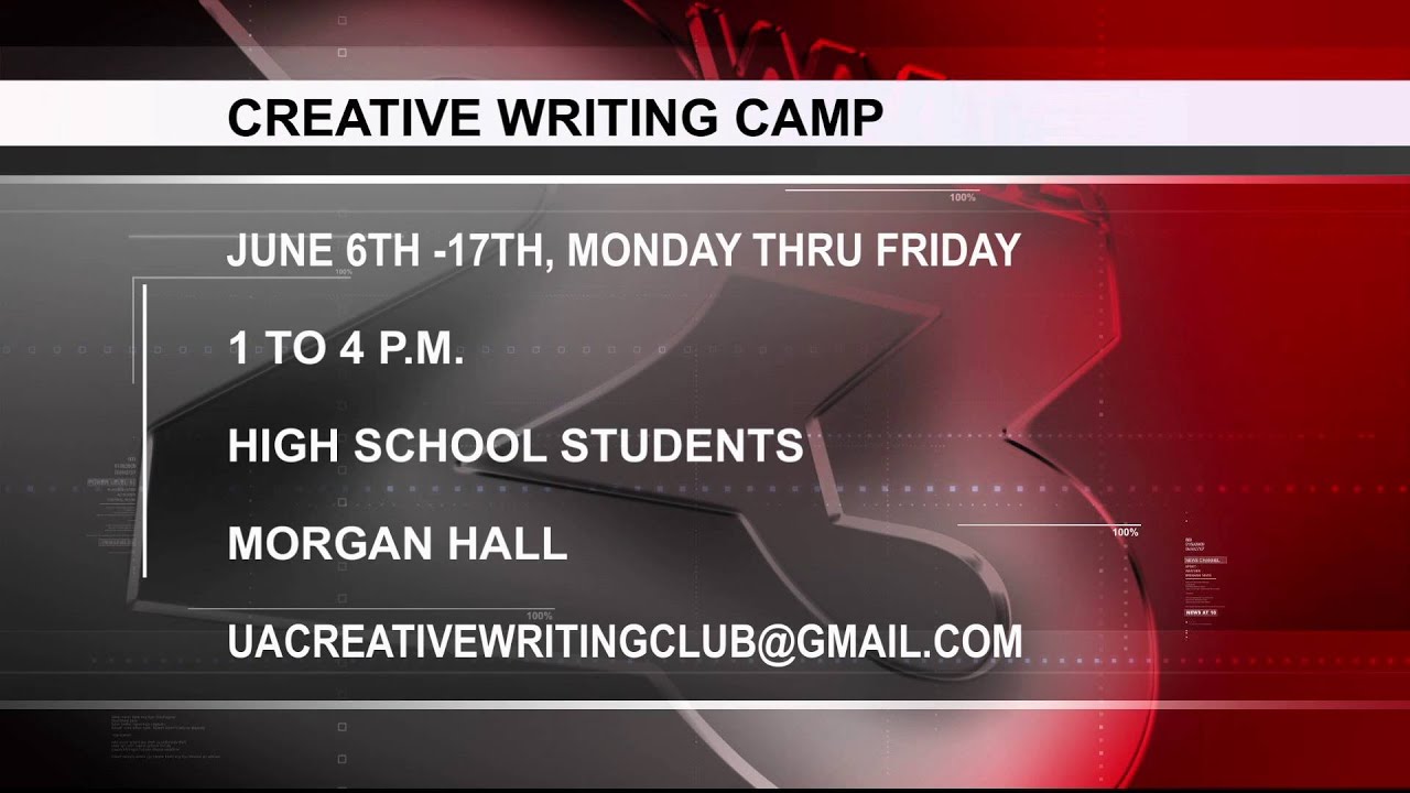 creative writing camp high school