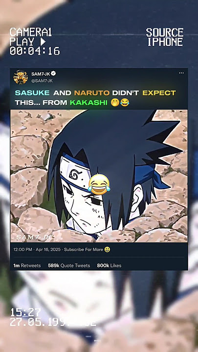 SASUKE AND NARUTO DIDN'T EXPECT THIS FROM KAKASHI...🤭😂