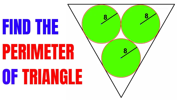 Calculate Perimeter of the triangle | Three identical circles | Important Geometry skills explained