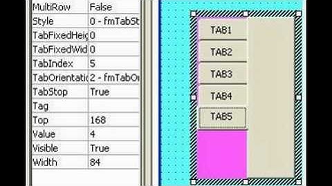 index, tabindex, value con vba
