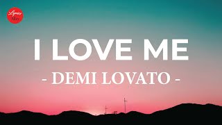 Demi Lovato – I love me (Lyric Video)