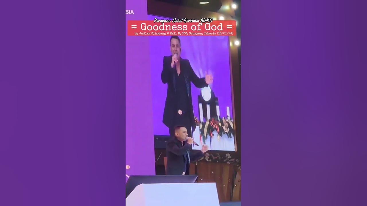 Lagu "Goodness of God" by Judika Sihotang - Perayaan Natal Bersama BUMN di Hall B, JCC, Jakarta