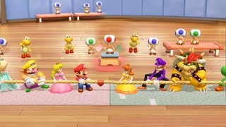 Super Mario Party - All Team Minigames Mario Team| Mario Mee