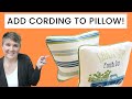 How To Make A Pillow With Cording