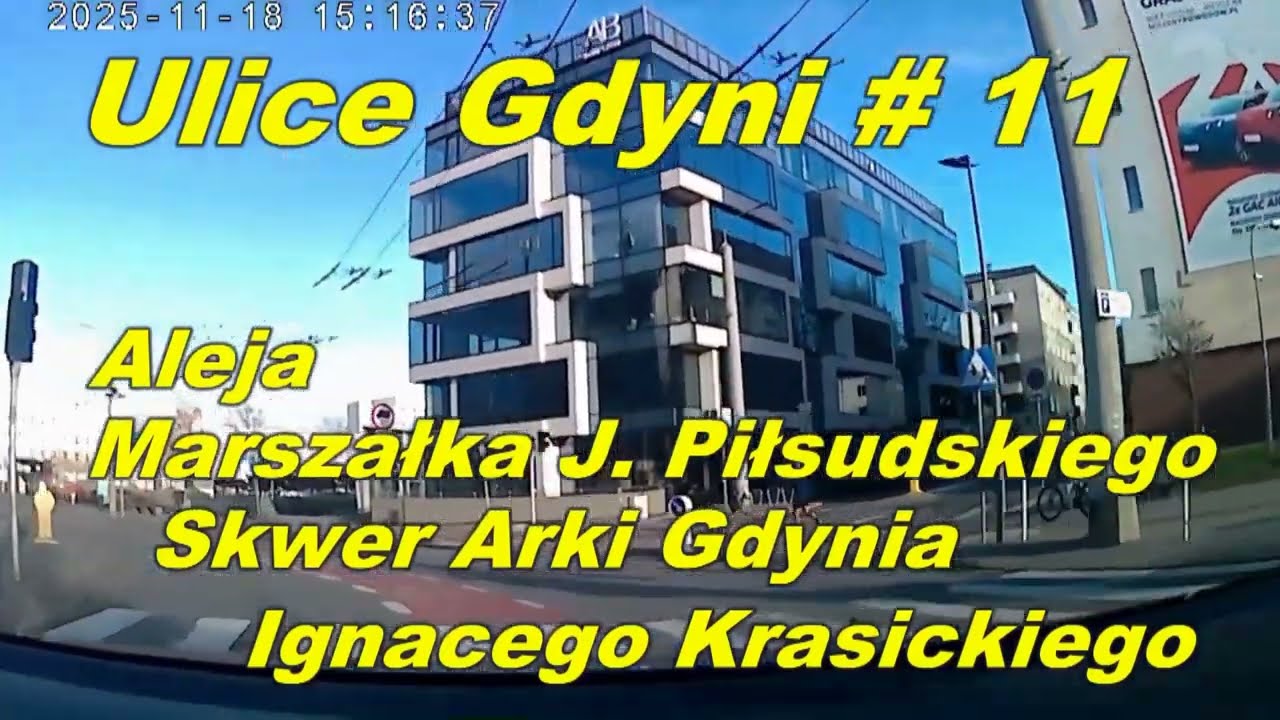 Ulice Gdyni #11. Aleja Marszałka Piłsudskiego, Bulwar Nadmorski, ul.  Ignacego Krasickiego.