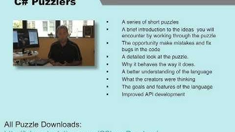 C# Puzzlers: An Overview with Bill Wagner