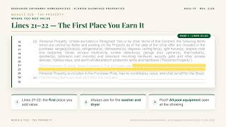 AS-IS Contract — Module 02: The Property (Part 2 - What Conveys)