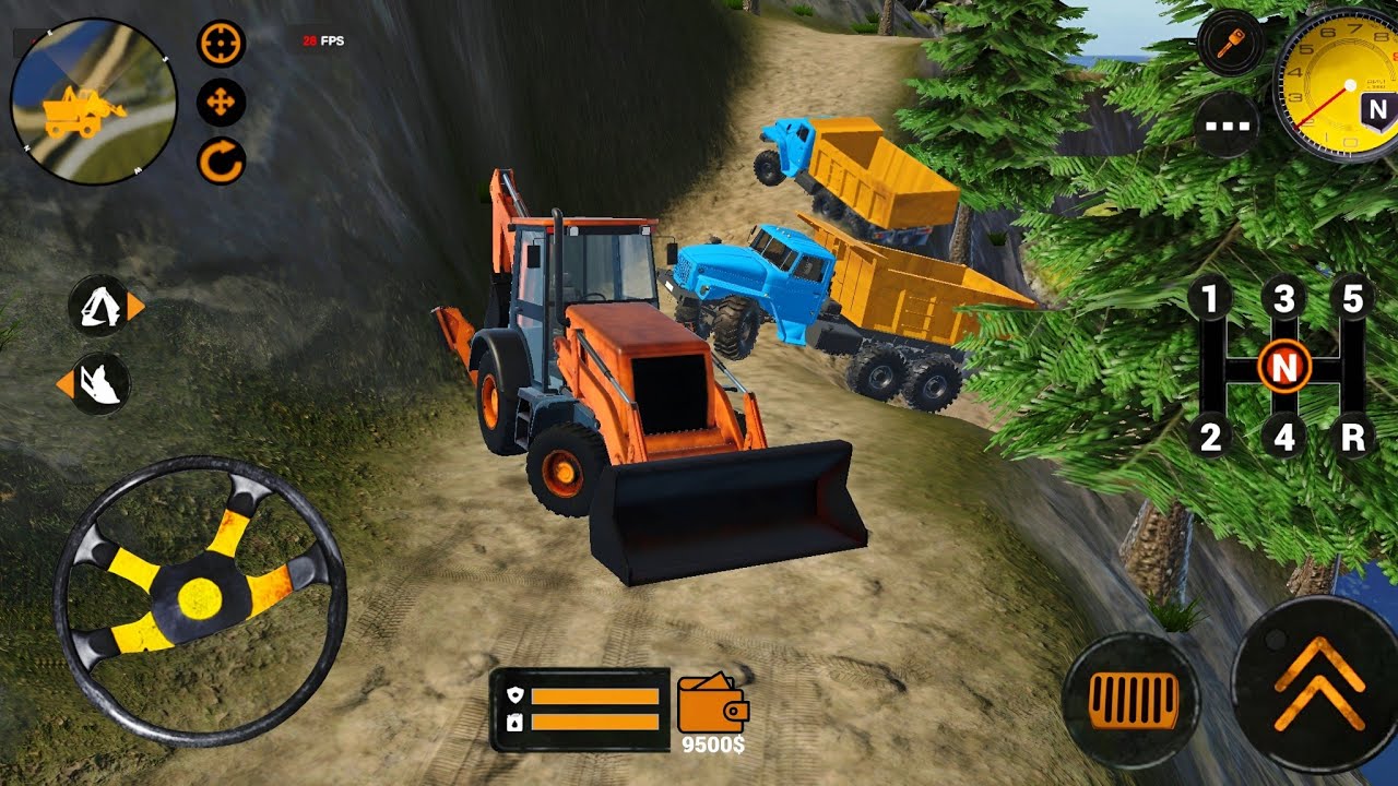 BACKHOE LOADER JCB SIMULATOR - ANDROID TRUCK SIMULATOR GAME - YouTube