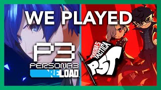 We Played Persona 3 Reload and Persona 5 Tactica!