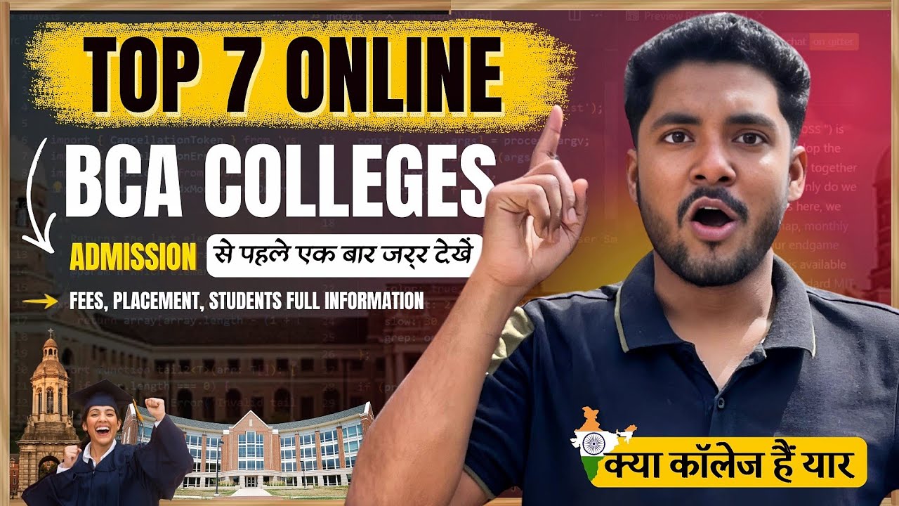 Top 7 Online BCA Universities in India | Best UGC Approved Colleges ...