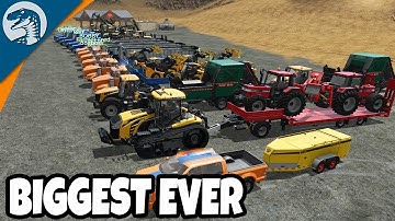 HEAVY EQUIPMENT LOAD UP & HUGE CONVOY | Logging Map | Farming Simulator 17 Multiplayer Gameplay