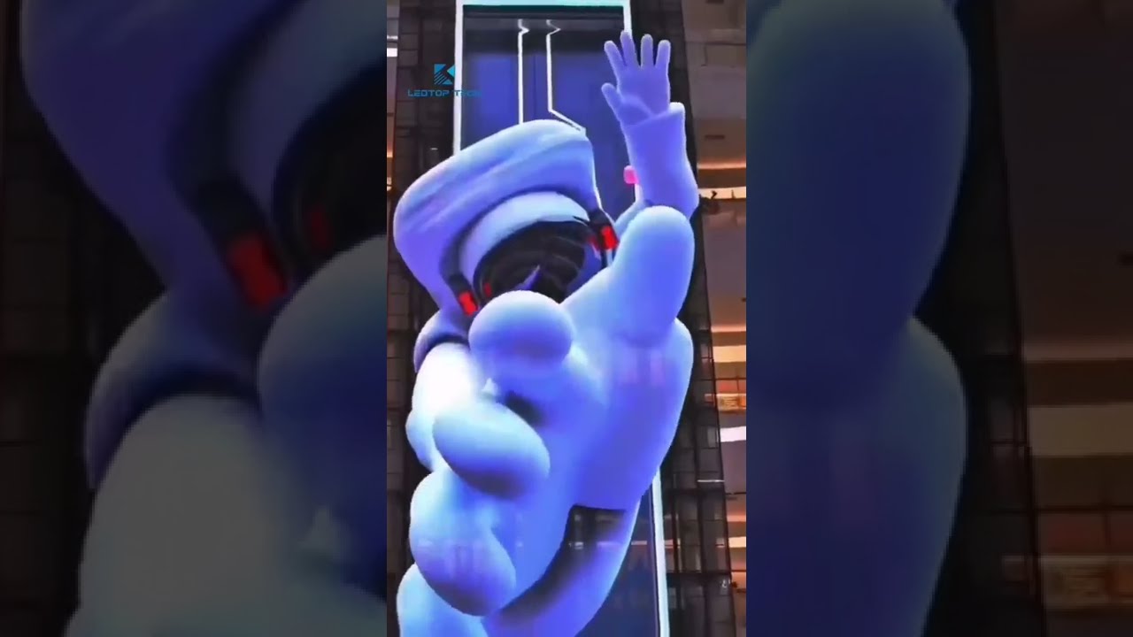 transparent led display screen for elevator