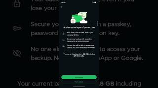 🔐 WhatsApp New Feature: Chat Backup Password! #privacy #chatbackup