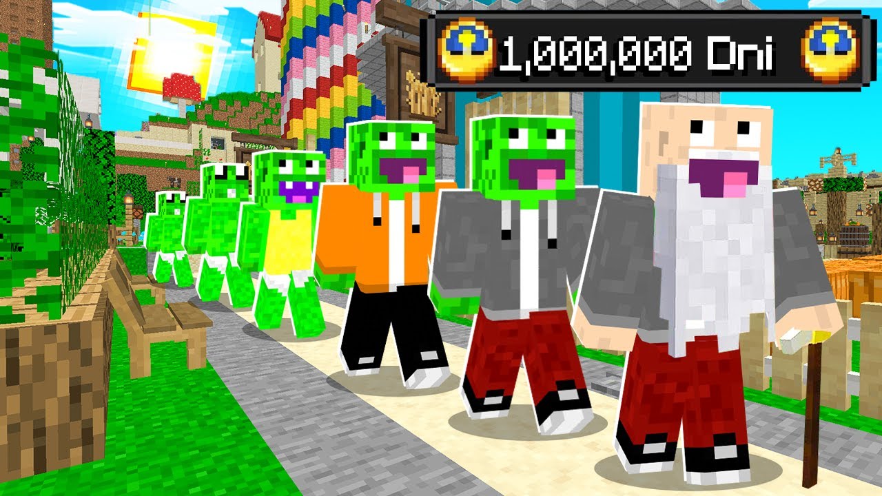 Przeżyłem 1.000.000 DNI w MINECRAFT! 👶🏻⌛👴🏻 - YouTube