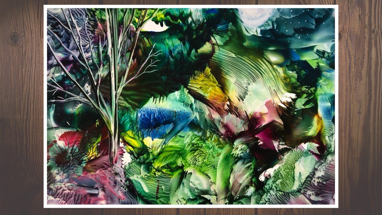 QUICK & EASY/ How To Paint Abstract Landscape In Minutes / Step By Step