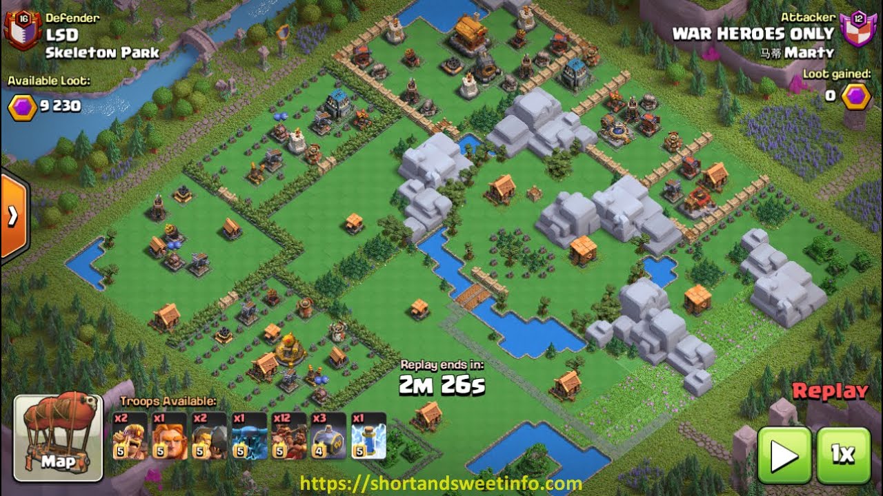 2 shot Skeleton Park 3 (layout 19)