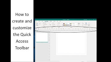2019 Publisher Tutorial - Quick Access Toolbar