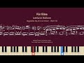 Für Elise - Beethoven - Piano score