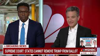 Jeffrey Rosen discusses the unanimous Trump v. Anderson decision with Chris Jansing