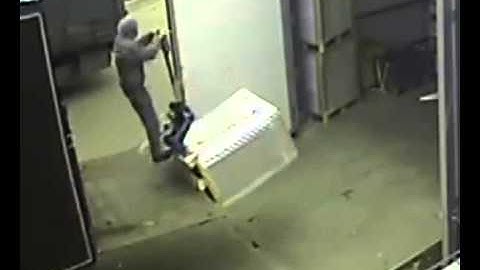 How not to unload a truck!