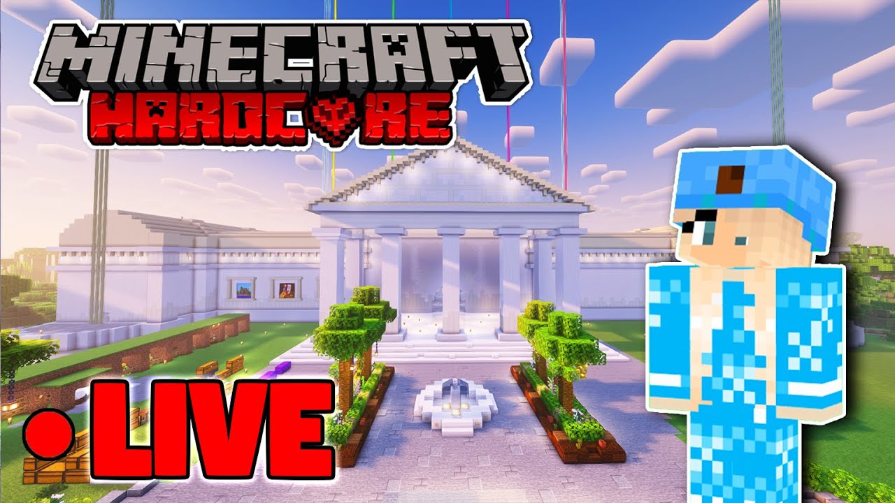 Hardcore Minecraft LIVE - Building a MUSEUM (16.6k+ day world