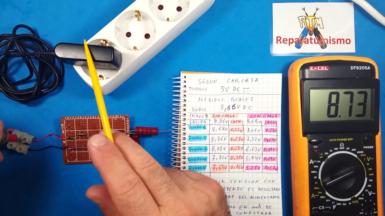 ACLAREMOS CONCEPTOS: COMO REDUCIR VOLTAJE CON DIODOS ¿PORQUE MIDE MAL