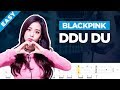 🎸 BLACKPINK DDU DU easy acoustic guitar tutorial + tabs