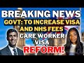 Breaking News: Uk Government To Increase Visa Fees And NHS Surcharge For Migrants Coming Into The Uk